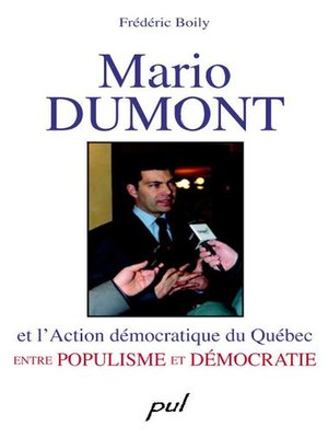 cover image of Mario Dumont et l'Action démocratique du Québec